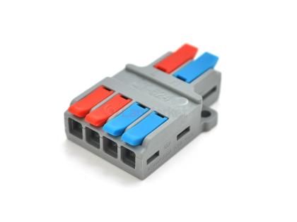 Клеммная колодка с нажимными зажимами 2х4-провода LT-624 для распределительных коробок, 450V / 32A, 