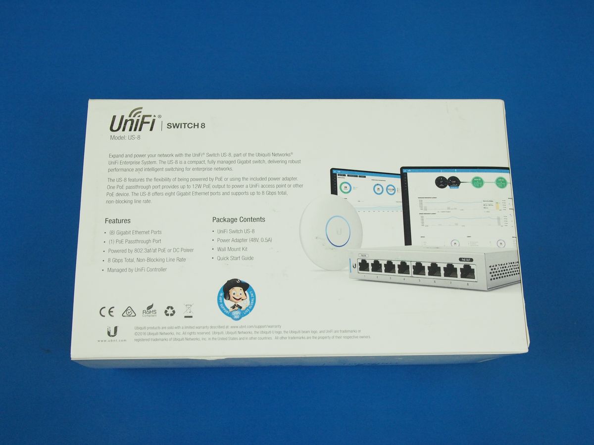 Обзор UniFi Switch US-8, обзор US-8-60W, линейка коммутаторов UniFi Switch US-8, тестирование UniFi Switch US-8