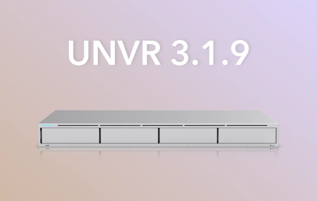Ubiquiti випустили UNVR 3.1.9, додано підтримку стекування