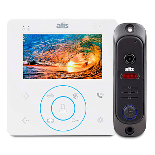 Комплект видеодомофон и панель AD-480 W Kit box белый