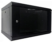 Шкаф настенный 6U 600x500 разборный WMNC-500-6U-FLAT-BLACK