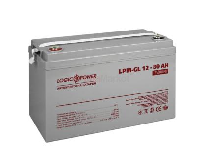 Аккумулятор гелевый  LPM-GL 12 - 80 AH