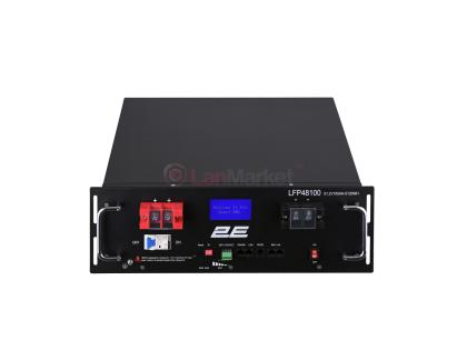 Аккумуляторная батарея 2E LFP48, 48V, 100Ah, 19″ Touch-LCD 16S