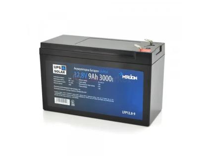 Литий-железо-фосфатный аккумулятор LiFePO4 12.8V 9AH, для UPS, 3000 циклов 