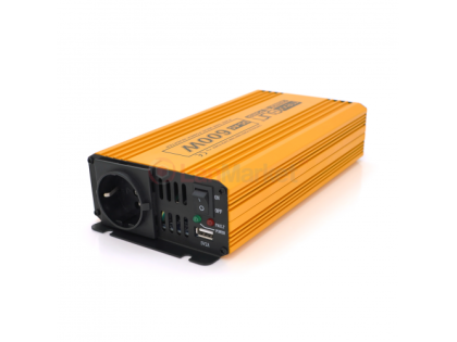Инвертор напряжения Mexxsun MXSPSW-600, 12V / 220V, 600W с правильной синусоидой, 1 Shuko, 1 USB, кл