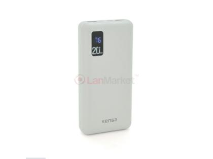 Power bank KENSA KP-68 20000mAh, White, Box