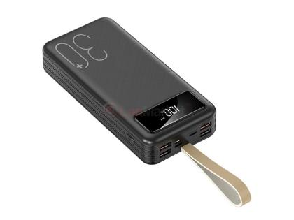 Power bank 30000 mAh, YM-318KCX, Input: 5V / 2.1A, Output: 5V / 2.1A, With owner cable, Black, BOX