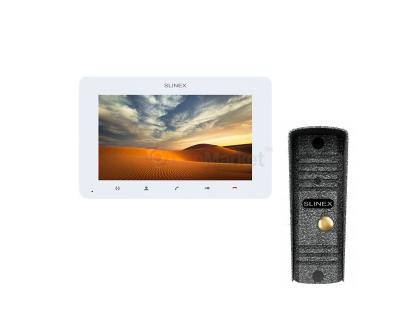 Комплект видеодомофона SM-07MHD белый + Панель вызова ML-16HD античная
