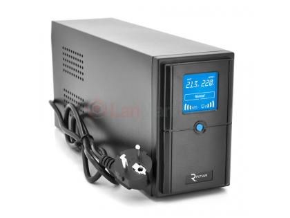 ИБП E-RTM500 (300W) ELF-D, LCD, AVR, 2st, 2xSCHUKO socket, 1x12V7Ah, metal Case