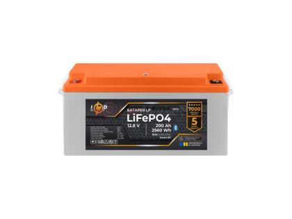 Аккумулятор LP LiFePO4 12,8V - 200 Ah (2560Wh) (BMS 200A/100А) пластик Smart BT