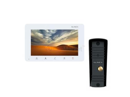 Комплект видеодомофона SM-07MN белый + Панель вызова ML-16HR черная