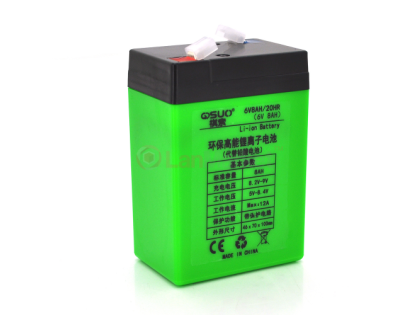 Аккумуляторная батарея литиевая 6V 8A с элементами Li-ion 18650 (70x46x100)