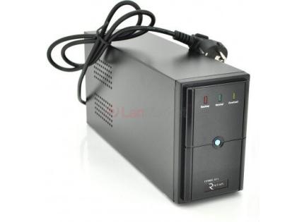 ИБП E-RTM600 (360W) ELF-L, LED, AVR, 2st, 2xSCHUKO socket, 1x12V7Ah, metal Case