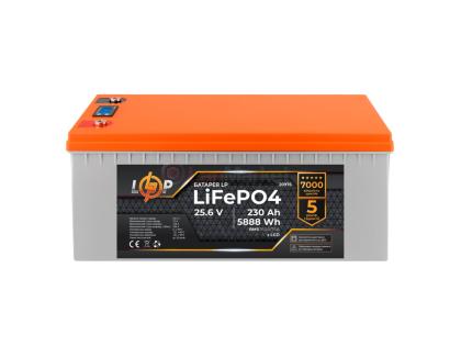 Аккумулятор LP LiFePO4 24V (25,6V) - 230 Ah (5888Wh) (BMS 150A/75A) пластик для ИБП LCD