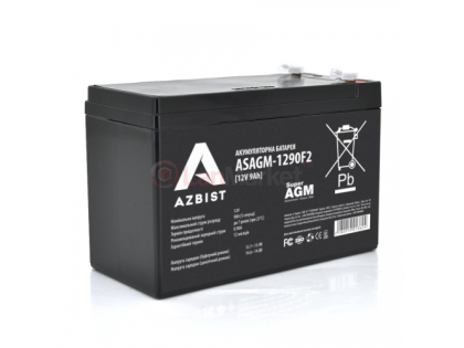 Аккумулятор Super AGM ASAGM-1290F2, Black Case, 12V 9.0Ah
