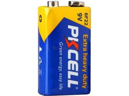 Батарейка солевая PKCELL 9V/6LR61, крона, 1 штука shrink цена за shrink