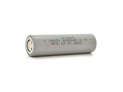 Аккумулятор WMP-4000 18650 Li-Ion Flat Top, 2400mAh, 3.7V, Gray
