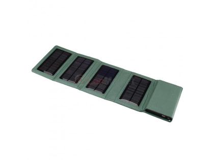 Power bank 8000 mAh Solar, (5V / 200mA), 2xUSB, 5V / 1A / 2,1A, USB &amp;lt;-&amp;gt; microUSB, удар