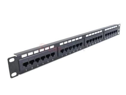 Патч-панель 24 порта UTP кат 6 19" с менеджментом кабеля