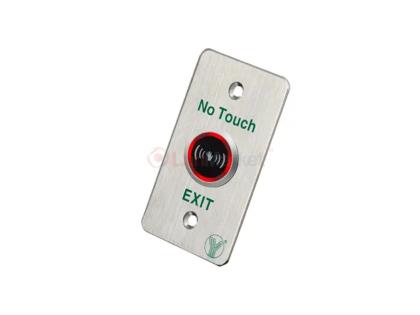 Кнопка выхода ISK-841B бесконтактная, врезная, NO / NC / COM, нержавейка, диодная подсветка кнопки в