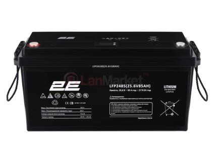 Аккумуляторная батарея 2E LFP24, 24V, 85Ah, LCD 8S