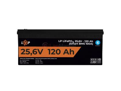 Аккумулятор LP LiFePO4 25,6V - 120 Ah (3072Wh) (Smart BMS 100А) с BT пластик для ИБП