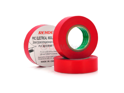 Изолента RENDER 0,10мм*18мм*20м (красная), 2000V