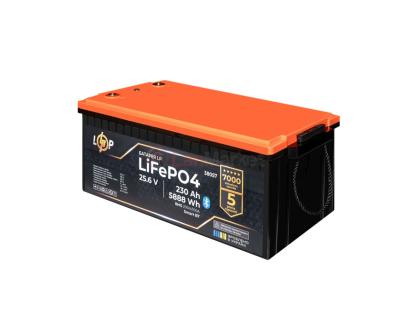Аккумулятор LP LiFePO4 25,6V - 230 Ah (5888Wh) (BMS 200A/100А) пластик Smart BT