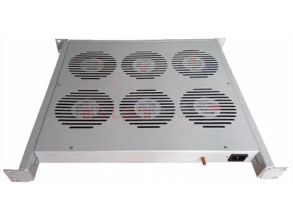 Полка вентиляторна FS-6F-T, 6 вентиляторов и термостат, 19" 1U, 220В