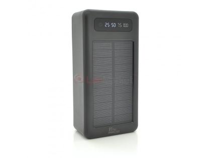 Power bank Solar PLO-SP30G 30000mAh, Black, Blister