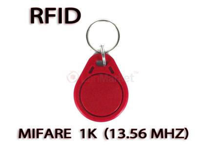 Бесконтактный смарт-брелок Mifare 1K 13.56 МГц (красный) 
