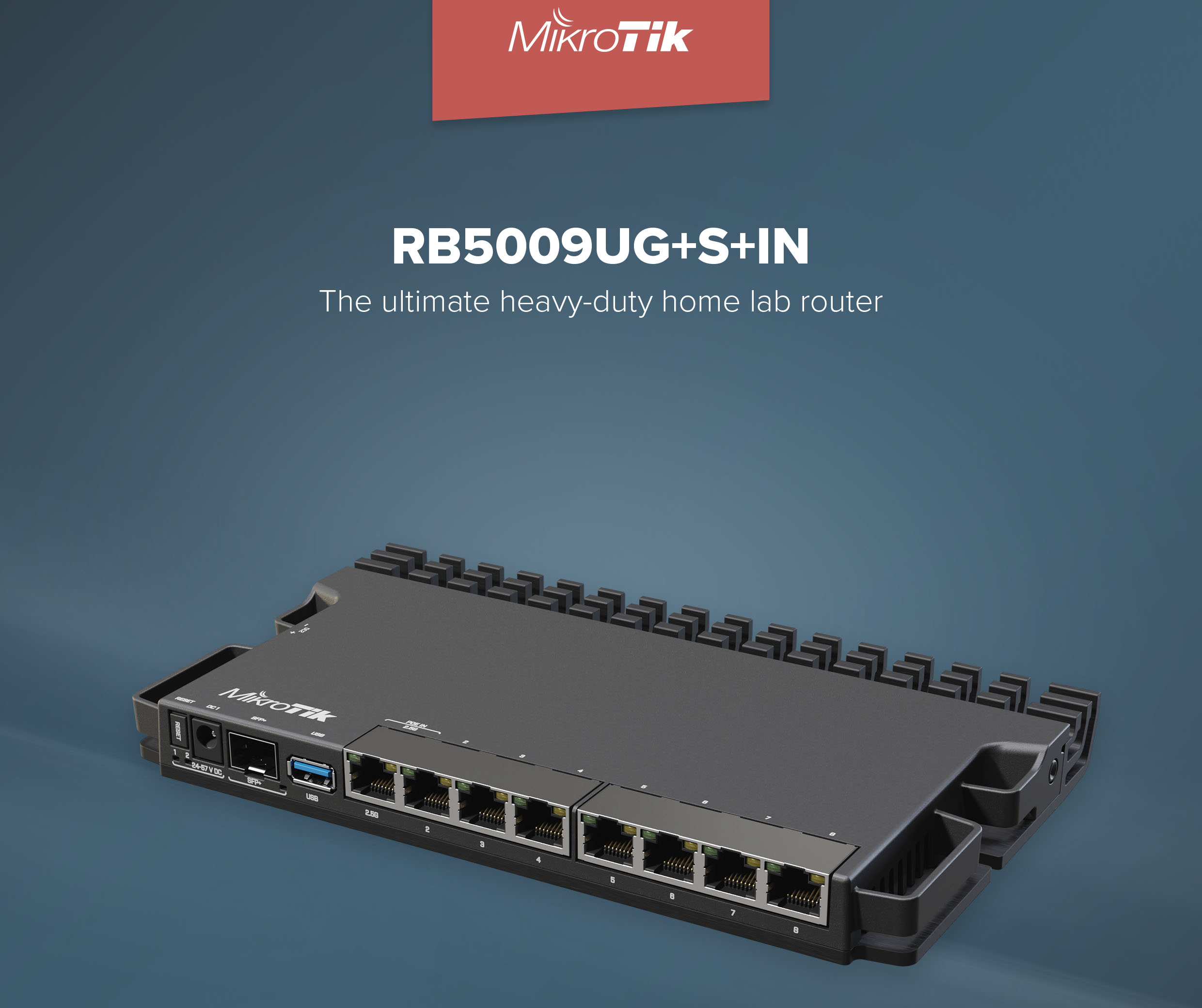 RB5009UG+S+IN - сверхмощный маршрутизатор для домашних лабораторий от Mikrotik!