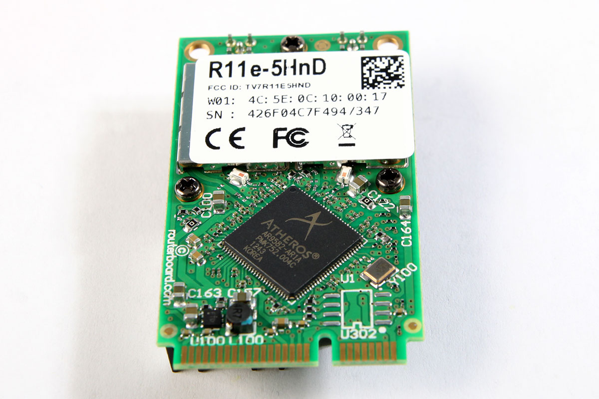 Обзор беспроводной miniPCI-e карты Mikrotik R11e-5HnD