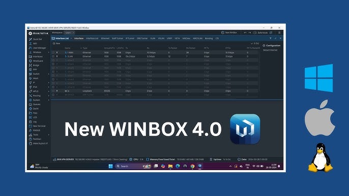 Новий графічний інтерфейс MikroTik Winbox 4: швидке налаштування RouterOS 7 за допомогою Winbox 4