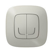 Умный беспроводной выключатель 2-клавишный Valena Allure with NETATMO, алюминий
