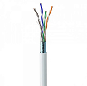 КВПЭ FTP (4*2*0.51) 4p 24 AWG, Merlion, (CCA), экран для внутр. работ, 305м, White