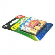 Батарейка GP Ultra Plus 15AUP-2UE4, щелочная AA, 4 шт в блистере, цена за блистер