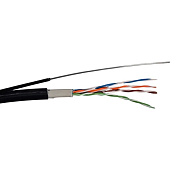 Кабель вита пара CAT.5E UTP Copper 4Px2x0.51 PVC+PE Outdoor з дротом, 305 м, зовнішній