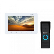 Комплект видеодомофона SM-07MHD белый + Панель вызова ML-15HD черная