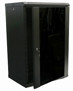 Шкаф настенный 18U 600х450 разборный  WMNC-18U-FLAT- BLACK