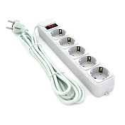 Сетевой удлинитель Gembird SP5, 220В 10А, 5 розеток, 3 м, Gray, Q30