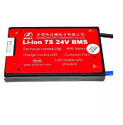 BMS плата DaLy Li-ion 24V 7S 30A симметрия