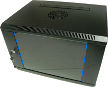 Шафа настінна 12U 600х600 розбірна WMNC66-12U-FLAT-AC-BLACK