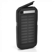 Power bank 5000 mAh Solar, (5V / 200mA), 2xUSB, 5V / 1A / 2.1A, USB &amp;amp;lt;-&amp;amp;gt; microUSB, удар