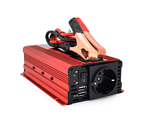 Инвертор напряжения KME1200W (DC:600W), 12 / 220V с аппроксимированной синусоидой, 2 универсальные р