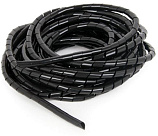Спиральный кабельный организатор, диаметр 18mm, длина 4m, Black