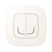 Умный беспроводной выключатель 2-клавишный Valena Allure with NETATMO, жемчужный