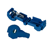 Клеммы T-образные обжимные быстрого монтажа, T2+MDFN2-250, 105&amp;amp;deg;C, 15A / 600V, Blue