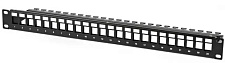 Патч-панель модульна 24-портова UTP з менеджментом кабелю, 1U 19" HD