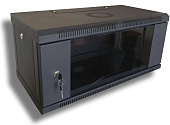 Шкаф настенный 4U 600x500 разборный WMNC-500-4U-FLAT-BLACK